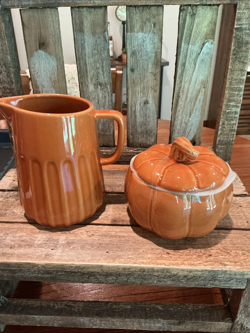 Fall Cream and Sugar Set